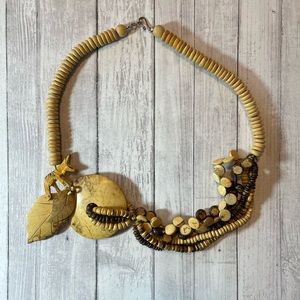 3/$20 Unique Wooden Beaded Mexican Donkey Necklace